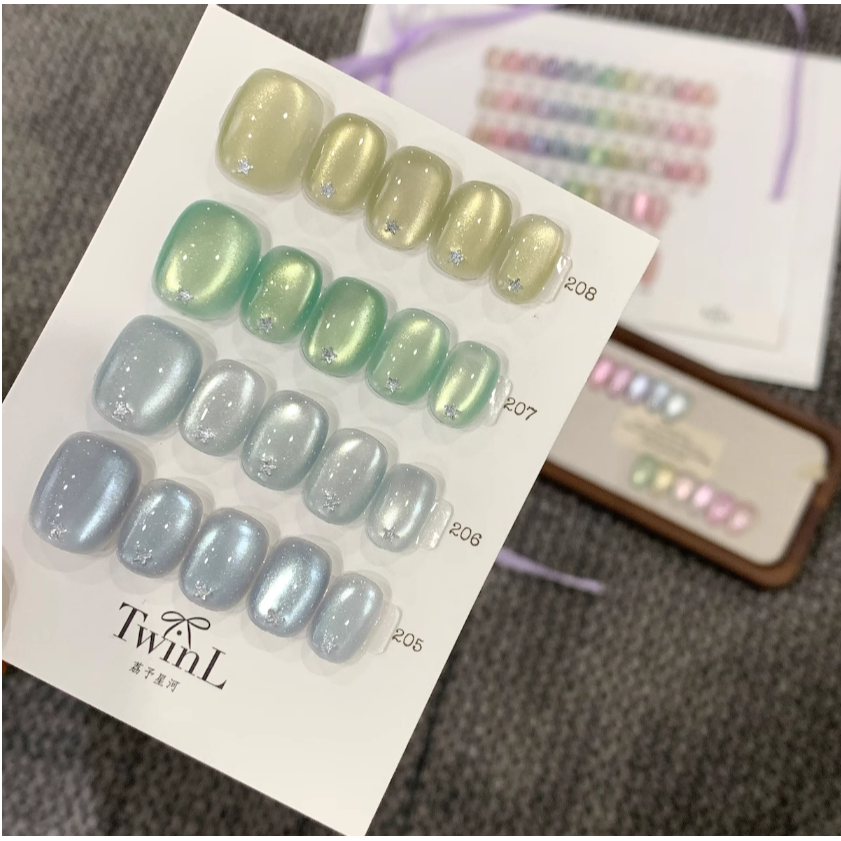 * TwinL * 愛你滿滿柔光貓眼系列201-212 罐裝3g / 日系美甲凝膠-細節圖9