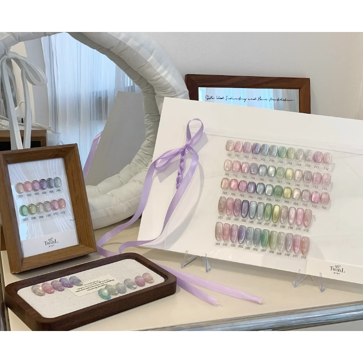 * TwinL * 愛你滿滿柔光貓眼系列201-212 罐裝3g / 日系美甲凝膠-細節圖11