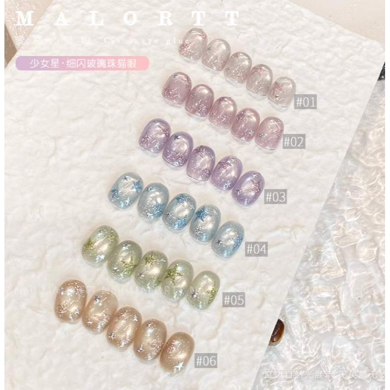 * 麥鹿 *少女星 -珠光細閃緞光貓眼膠5g / 日式罐裝貓眼膠-細節圖3