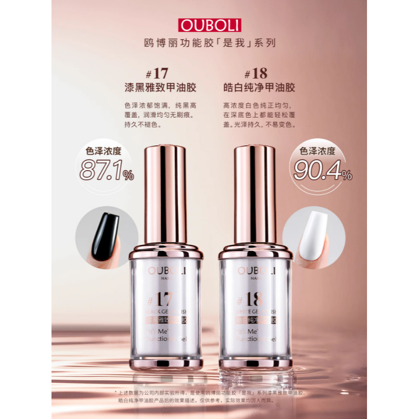 * 鷗博麗 * 是我系列 美甲功能膠15g / 底膠 建構 塑型 封層 專業功能甲油膠<真品平行輸入>-細節圖2