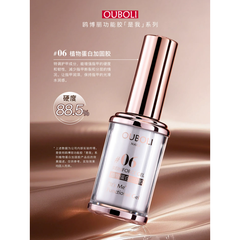 * 鷗博麗 * 是我系列 美甲功能膠15g / 底膠 建構 塑型 封層 專業功能甲油膠<真品平行輸入>-細節圖4