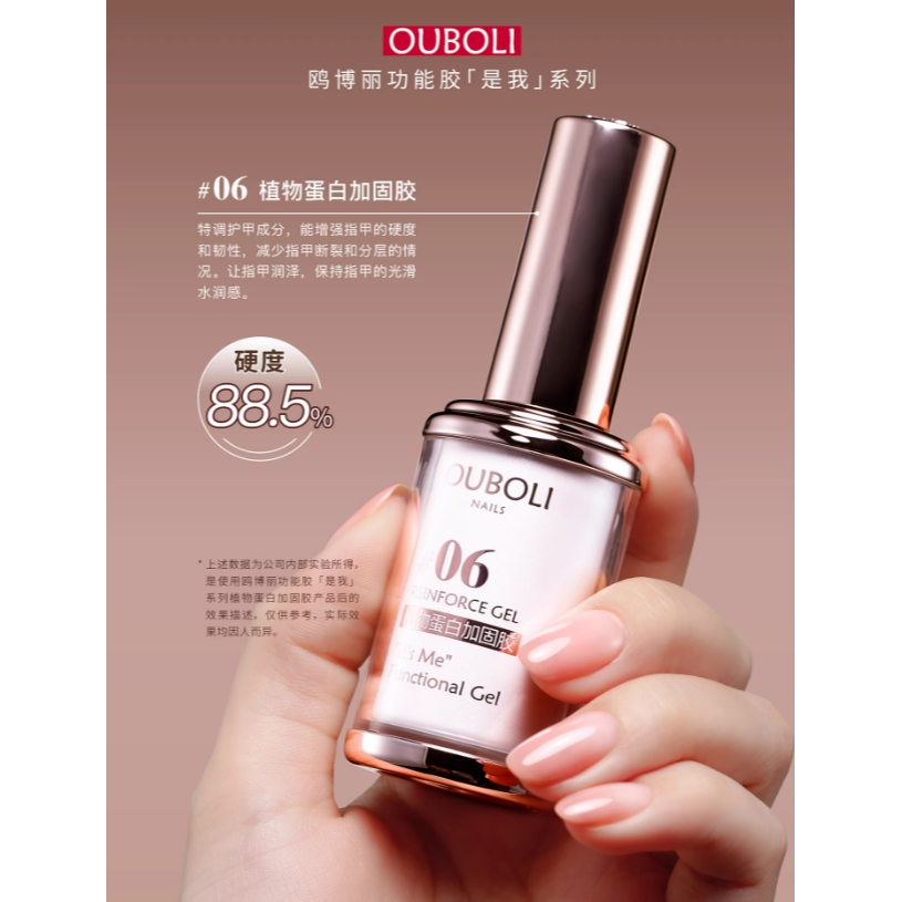 * 鷗博麗 * 是我系列 美甲功能膠15g / 底膠 建構 塑型 封層 專業功能甲油膠<真品平行輸入>-細節圖5