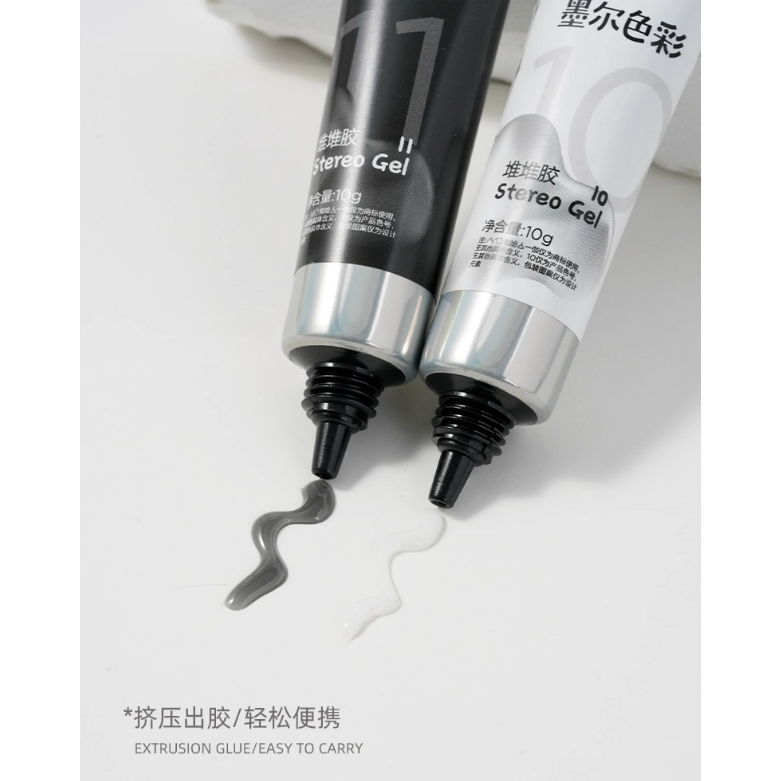 * AMO *墨爾色彩聯名款<出清>- 3D堆堆膠造型膠10g / 美甲立體造型甲油膠-細節圖8