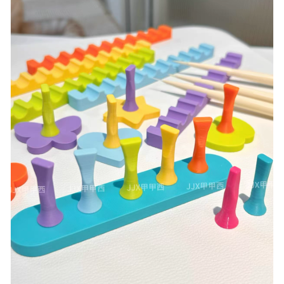 【甲甲西】美甲甲托筆架 .一體式無磁吸穿戴甲練習底座 .甲片固定甲托-細節圖3