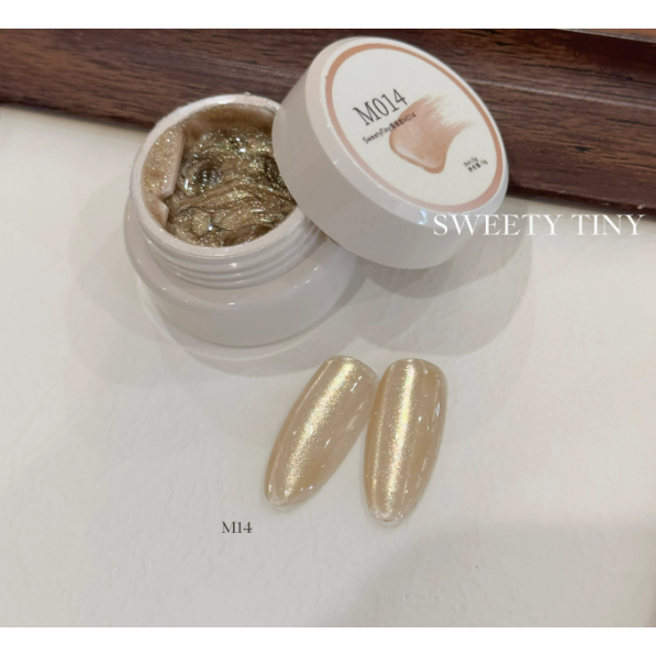 【恬崽SweetyTiny】柔金絮語系列 .6色金光爆閃貓眼膠-規格圖6