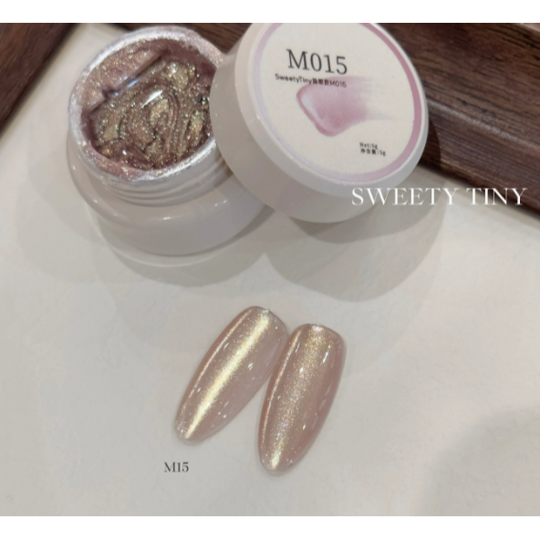 【恬崽SweetyTiny】柔金絮語系列 .6色金光爆閃貓眼膠-規格圖6