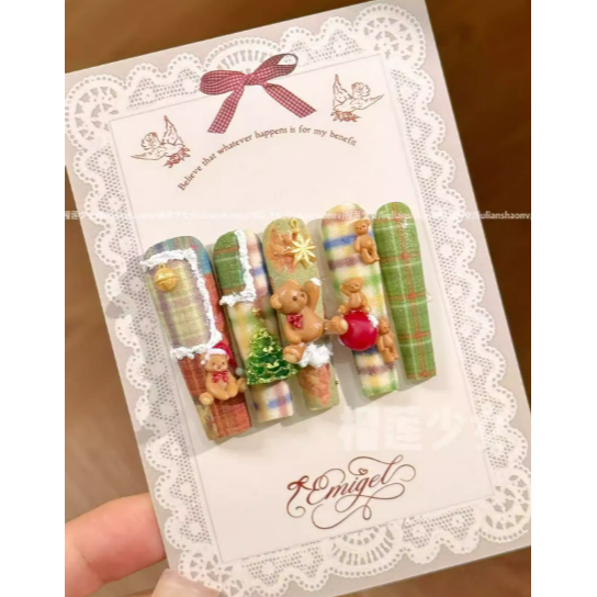 【Kusacollection】立體泰迪熊模具 .聖誕主題鋼板 .卡通可愛手雕原創矽膠模具-細節圖4