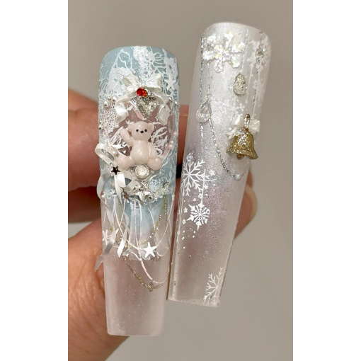 【Kusacollection】立體泰迪熊模具 .聖誕主題鋼板 .卡通可愛手雕原創矽膠模具-細節圖7