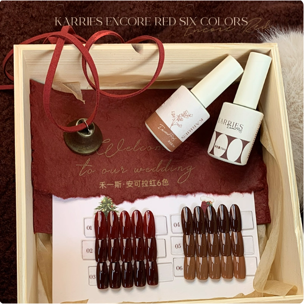 【禾一斯 】 安可拉紅新年款 .秋冬顯白紅色 .酒紅車厘子色系 . 瓶裝甲油膠15ml-細節圖4