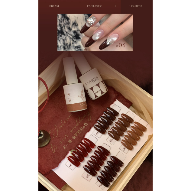 【禾一斯 】 安可拉紅新年款 .秋冬顯白紅色 .酒紅車厘子色系 . 瓶裝甲油膠15ml-細節圖6