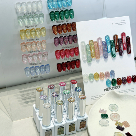 【NEKOKO】星辰碎鑽系列 .彩色高密度 .爆閃歐泊碎鑽膠6ml-細節圖2