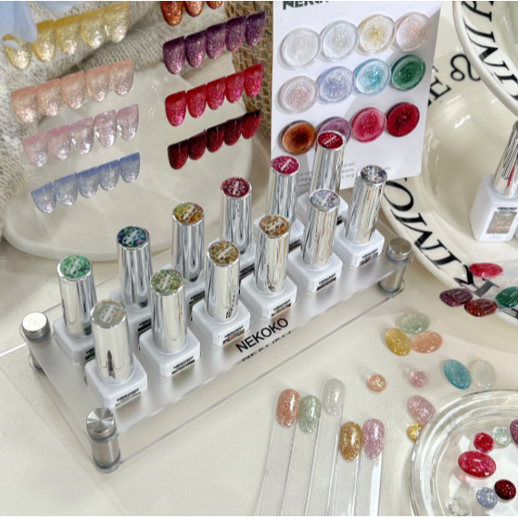 【NEKOKO】星辰碎鑽系列 .彩色高密度 .爆閃歐泊碎鑽膠6ml-細節圖7