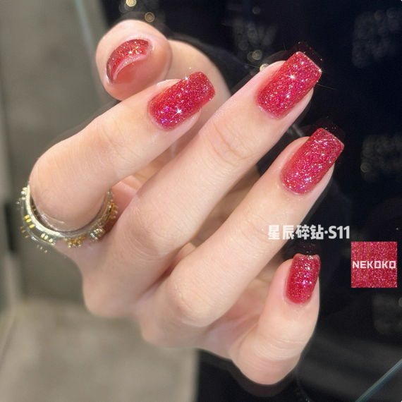 【NEKOKO】星辰碎鑽系列 .彩色高密度 .爆閃歐泊碎鑽膠6ml-規格圖7