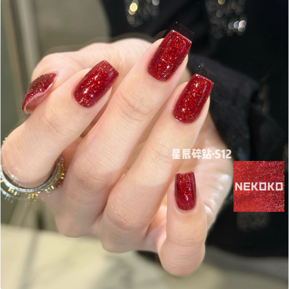 【NEKOKO】星辰碎鑽系列 .彩色高密度 .爆閃歐泊碎鑽膠6ml-規格圖7