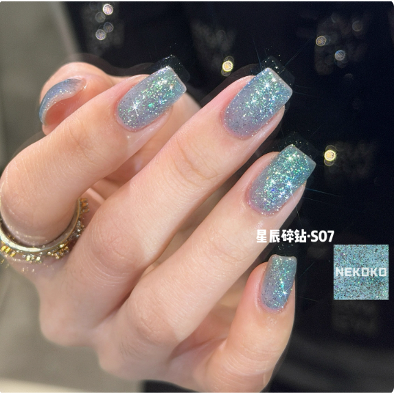 【NEKOKO】星辰碎鑽系列 .彩色高密度 .爆閃歐泊碎鑽膠6ml-規格圖7