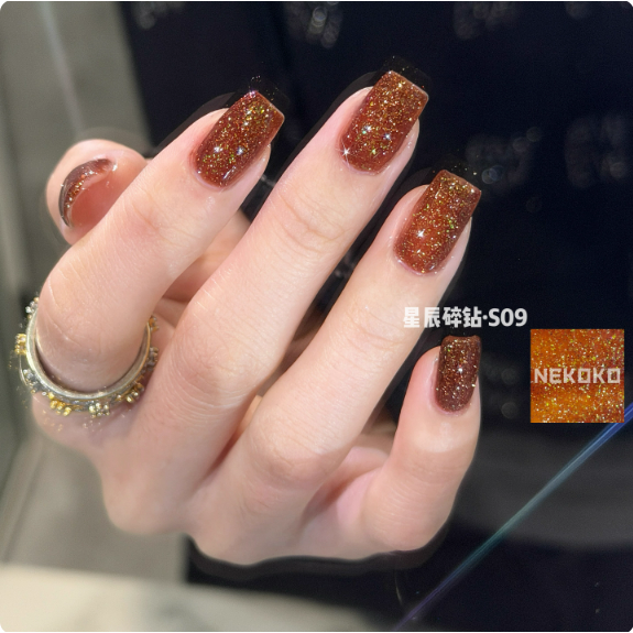 【NEKOKO】星辰碎鑽系列 .彩色高密度 .爆閃歐泊碎鑽膠6ml-規格圖7