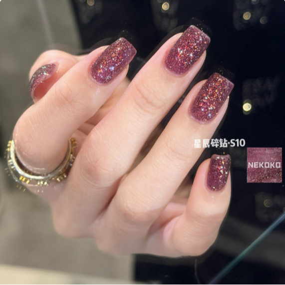 【NEKOKO】星辰碎鑽系列 .彩色高密度 .爆閃歐泊碎鑽膠6ml-規格圖7