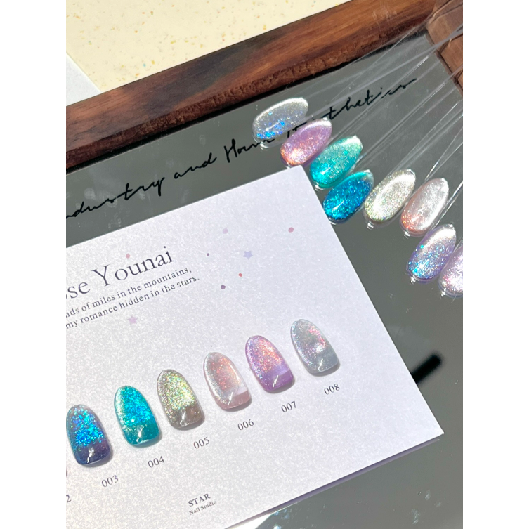 【RoseYounai 】18色star系列 .爆閃歐泊貓眼 .日式罐裝膠-細節圖4