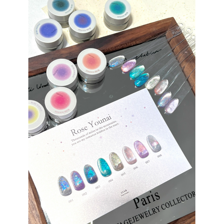 【RoseYounai 】18色star系列 .爆閃歐泊貓眼 .日式罐裝膠-細節圖5