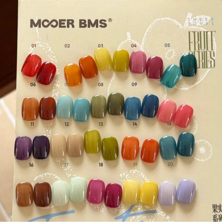 【MOOERBMS 墨爾】果實系列半透色膠 .秋冬新品 .DIY手作工具-細節圖5