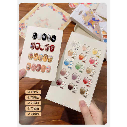 【恩妮詩】狐狸魔術師16宮格拍拍膠 .高飽和 .浮雕彩繪 .漸變腮紅-細節圖2