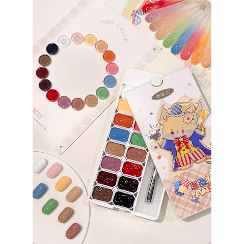 【恩妮詩】狐狸魔術師16宮格拍拍膠 .高飽和 .浮雕彩繪 .漸變腮紅-細節圖6