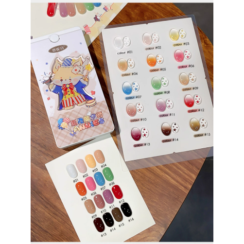 【恩妮詩】狐狸魔術師16宮格拍拍膠 .高飽和 .浮雕彩繪 .漸變腮紅-細節圖9