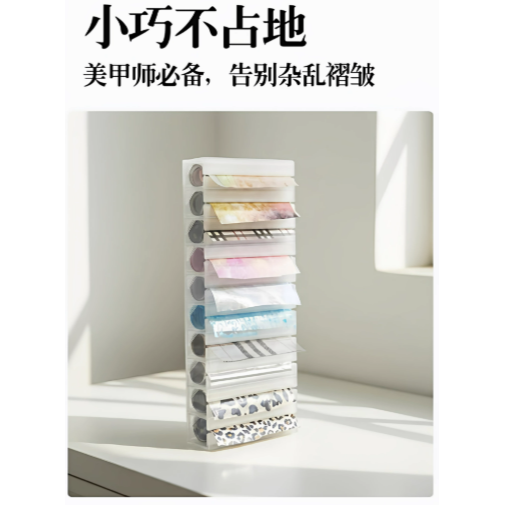 TWINL - 巴掌大的轉印紙收納盒 / 3D列印多格便捷小收納甲工具-細節圖7