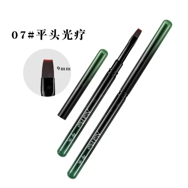 【豆蔻】 漸變金屬杆美甲筆刷套裝 .畫花彩繪拉線筆圓頭功能筆-規格圖9