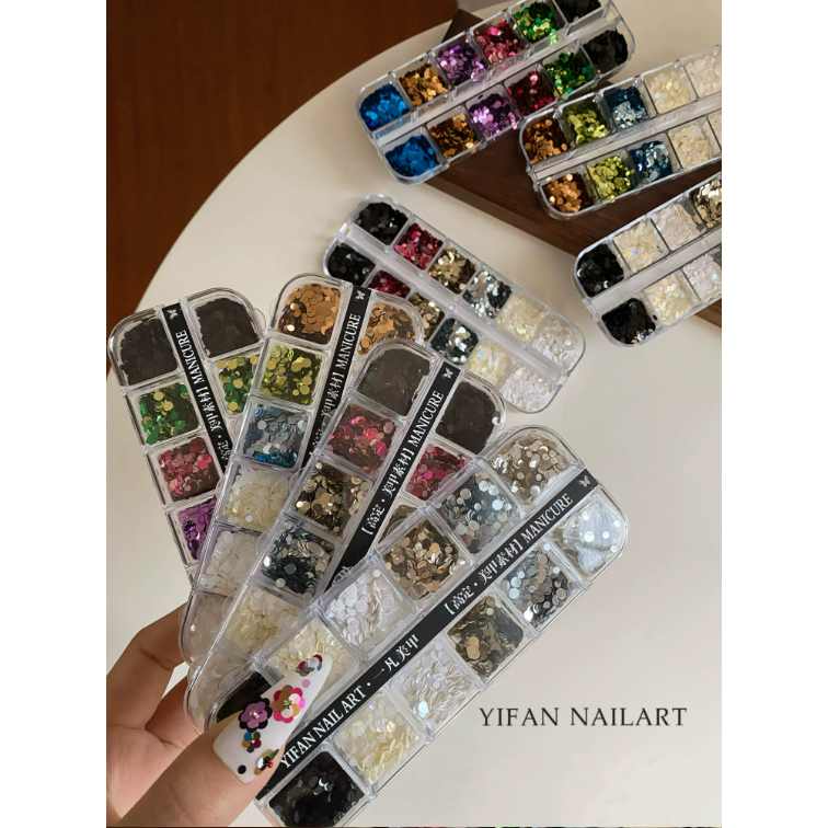 【亮片花花】高定小圓片亮片 .復古波點拼花亮片 .手作材料 DIY-細節圖3