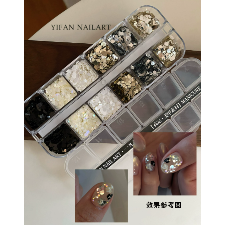 【亮片花花】高定小圓片亮片 .復古波點拼花亮片 .手作材料 DIY-規格圖3