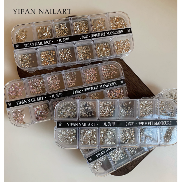 【倒邊平底】高精品迷你銀白鋯石 .香檳色粉色 .鍍底鋯石飾品 .手作材料 DIY-細節圖2