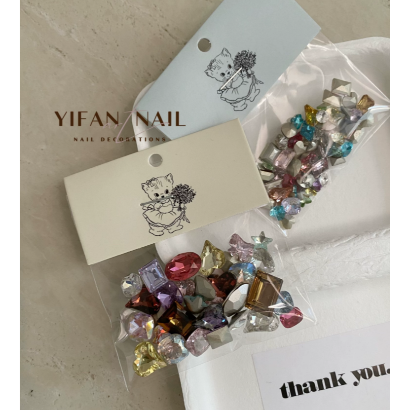 【糖果汽水】夏日高品尖底K9 .小猴子混彩異形鑽 .手作材料 DIY-細節圖3