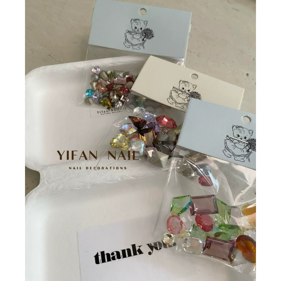 【糖果汽水】夏日高品尖底K9 .小猴子混彩異形鑽 .手作材料 DIY-細節圖4