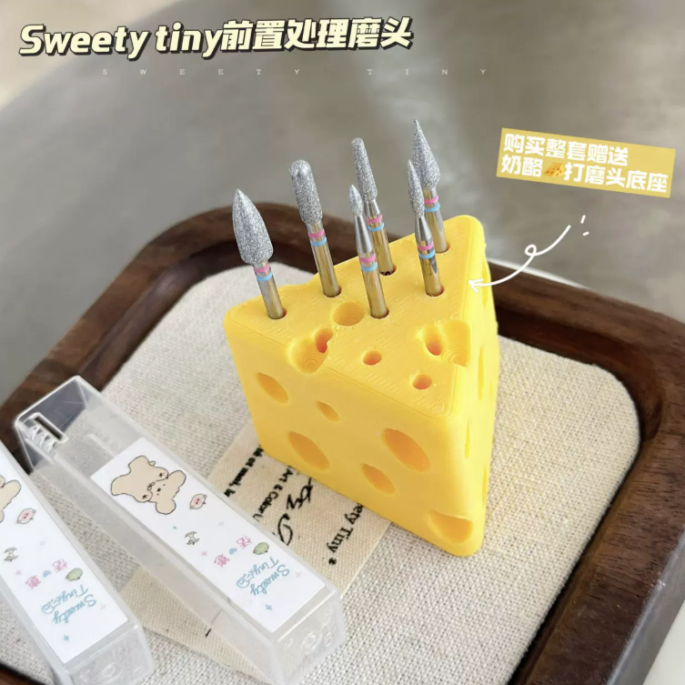 恬崽 - 打磨頭 .前置打磨工具 .奶酪收纳底座 .創意手作材料 DIY-細節圖4