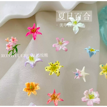 【榕悦熊】夏日百合模具&古早轉繪貼包 / 貼紙轉印 / 可愛手工雕花 / 創意手作材料 DIY-細節圖4