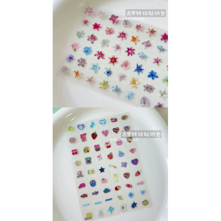 【榕悦熊】夏日百合模具&古早轉繪貼包 / 貼紙轉印 / 可愛手工雕花 / 創意手作材料 DIY-細節圖10