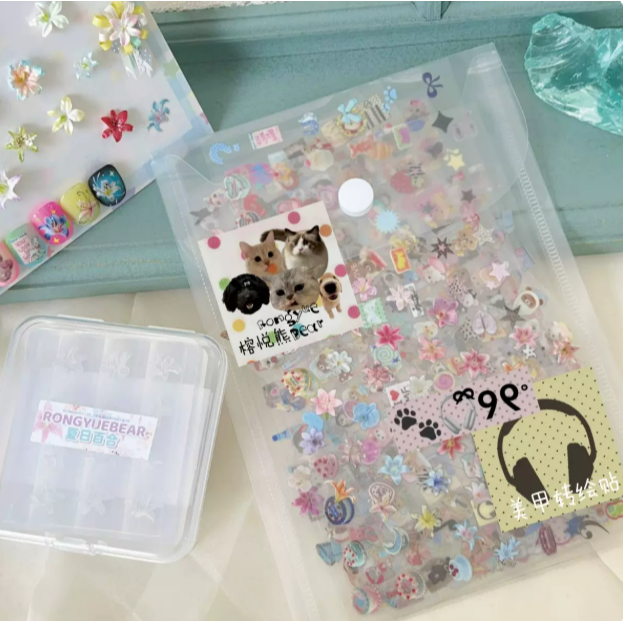 【榕悦熊】夏日百合模具&古早轉繪貼包 / 貼紙轉印 / 可愛手工雕花 / 創意手作材料 DIY-規格圖11