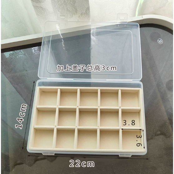 防塵絲絨收納盒 - 戒指耳釘耳環珠寶飾品收纳盒 . 首飾項鍊手鐲手鍊展示盒 .DIY創意手作材料-細節圖9
