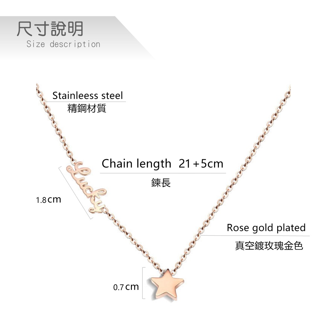 甜甜星 鈦鋼腳鍊 玫瑰金腳鍊 醫療鋼腳鍊 雙層腳鏈 交換禮物 生日禮物 抗過敏腳鍊 不退色腳鍊 星星腳鍊-細節圖9