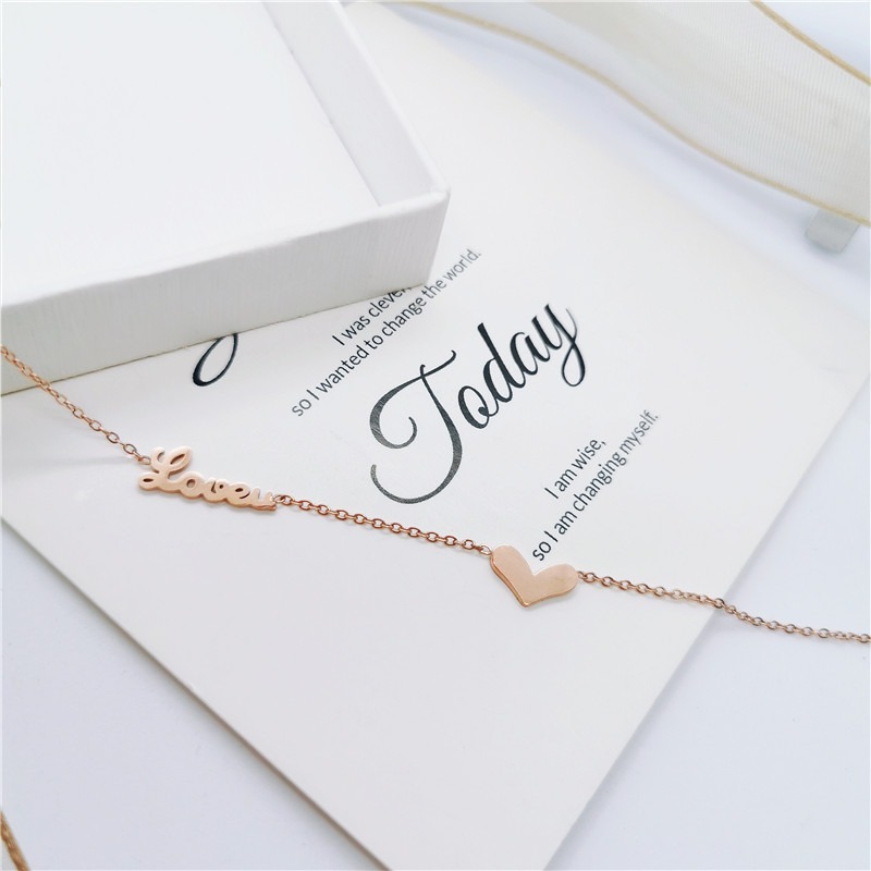 甜甜愛 鈦鋼腳鍊 玫瑰金腳鍊 醫療鋼腳鍊 雙層腳鏈 交換禮物 生日禮物 抗過敏腳鍊 不退色腳鍊 愛心腳鍊-細節圖9