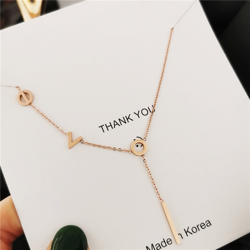 LOVE 鈦鋼腳鍊 玫瑰金腳鍊 醫療鋼腳鍊 雙層腳鏈 交換禮物 生日禮物 抗過敏腳鍊 不退色腳鍊 愛心腳鍊-細節圖8