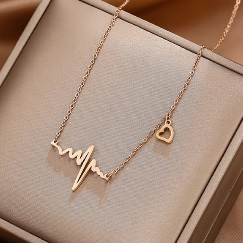 心動 鈦鋼腳鍊 玫瑰金腳鍊 醫療鋼腳鍊 雙層腳鏈 交換禮物 生日禮物 抗過敏腳鍊 不退色腳鍊 愛心腳鍊-細節圖3