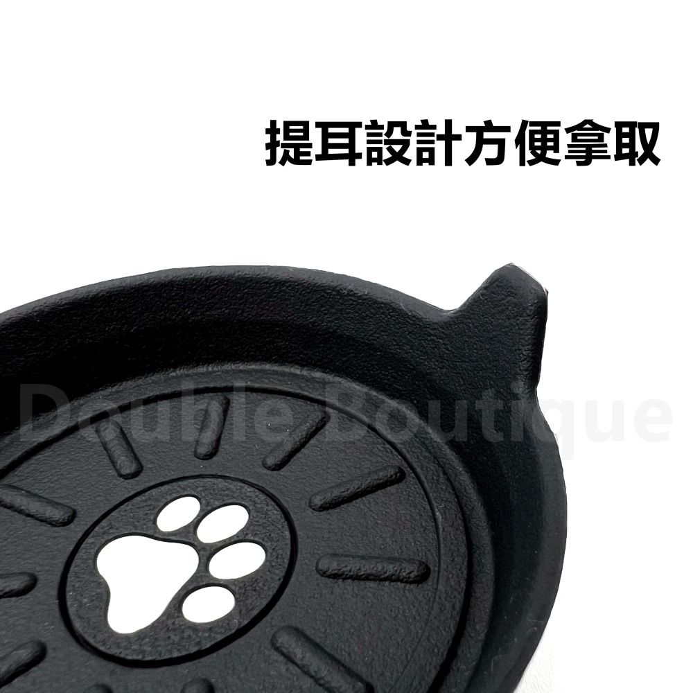 DB 杯墊 汽車杯墊 矽膠杯墊 軟膠墊 水杯墊  軟矽膠 貓腳印款加厚車用杯墊 貓奴 防水防塵防震 適用大部分車型-細節圖4