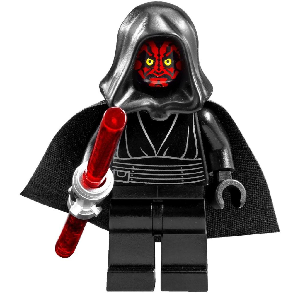 LEGO  樂高 星際大戰人偶 達斯摩爾  sw323 Darth Maul 含武器 7961 稀有款-細節圖2