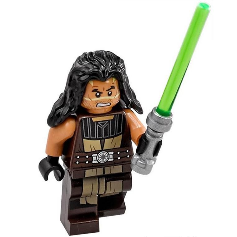 LEGO 樂高 星際大戰人偶 sw746 絕地武士  昆蘭沃斯 含武器 75151-細節圖2