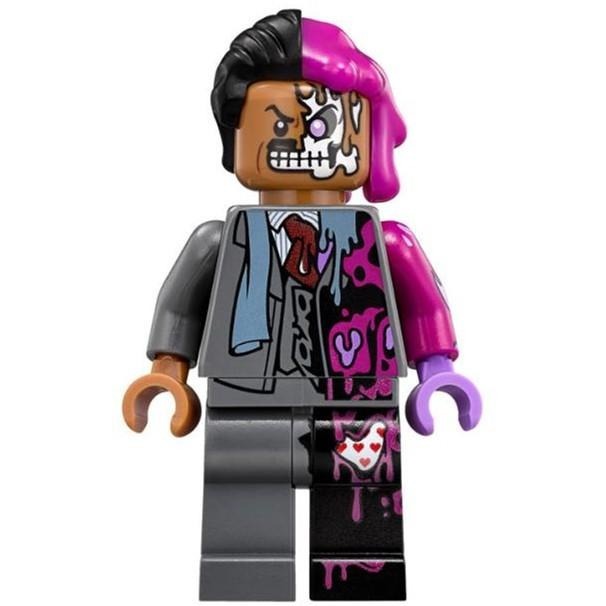 LEGO 樂高 超級英雄人偶 蝙蝠侠大電影 人偶 sh395 双面人含槍 70915-細節圖2