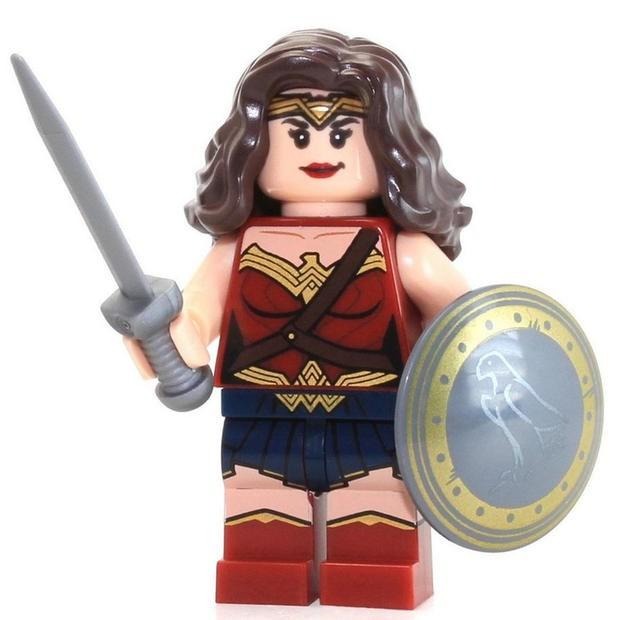 LEGO 樂高 超級英雄人偶 神奇女侠  sh221  含武器盾牌 76046 絕版-細節圖2