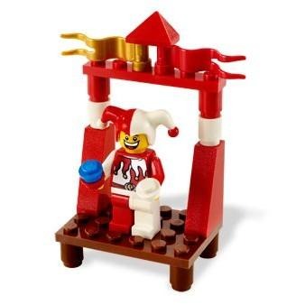 LEGO 樂高 城堡系列 人偶  宫廷小丑 含人偶及小丑表演台 7953 絕版-細節圖2