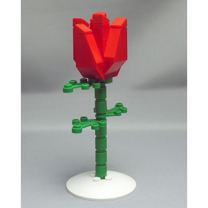 LEGO 樂高  Red Rose 紅玫瑰花 母親節禮物 情人節禮物 求婚 戀愛 852786-細節圖3